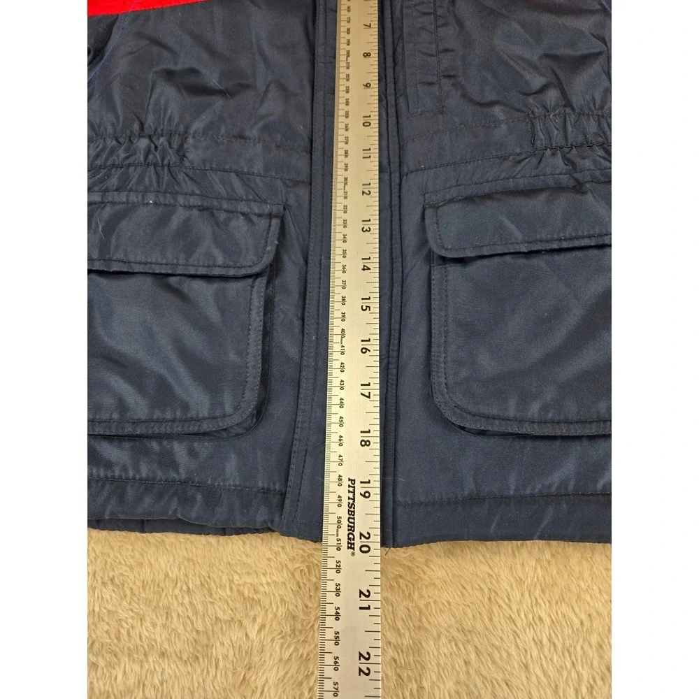 OshKosh B'gosh Kids Jacket Blue Red Color Block Puffer‎ Size M 5-6